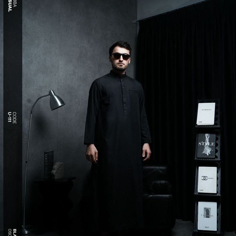 SAMASE Jubba Casual U111 Lengan Panjang Jubah Ghamis Pria Muslim Dewasa Terbaru Samase Official Ori