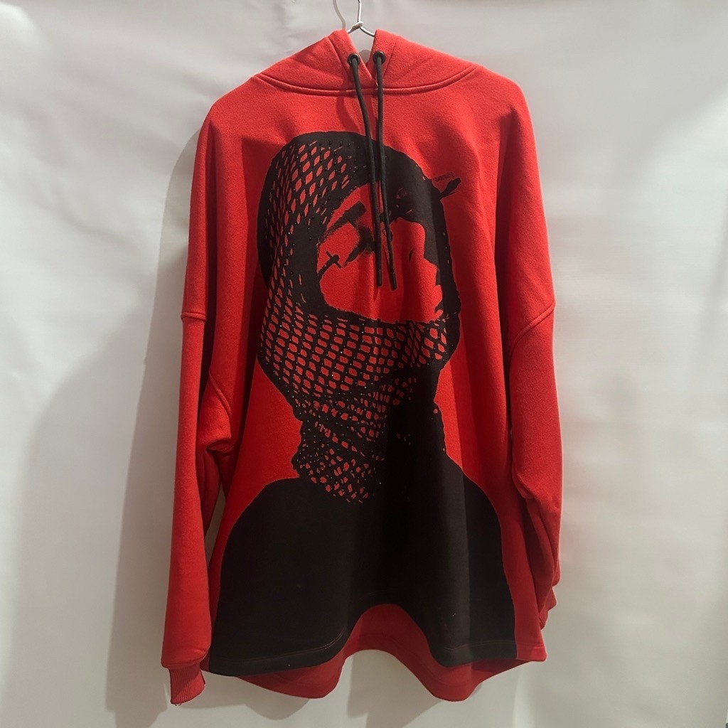 [READY]  Bershka x BILLIE EILISH Hoodie Rhinestone Red
