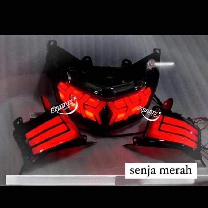 Lampu stoplamp NMAX 155  Lamborghini Plus lampu sein depan DRL NMAX 155