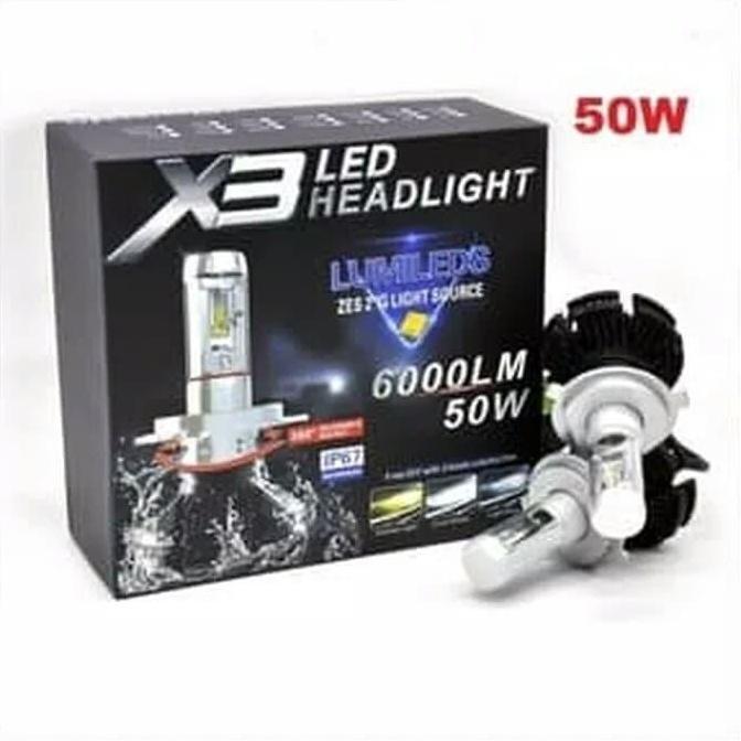 led headlamp lampu utama led h7 x3