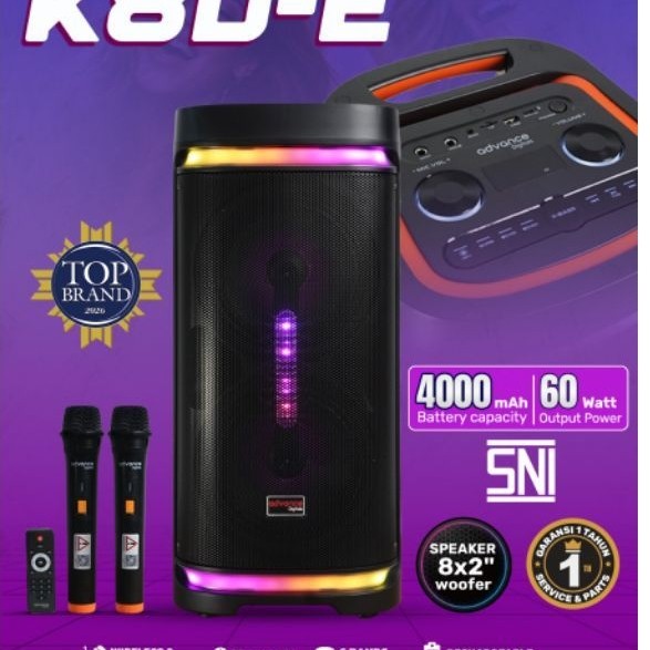 Speaker Advance K8DA K6D K8B K8D PORTABLE BLUETOOTH SUARA SUPER MANTAP BERGARANSI