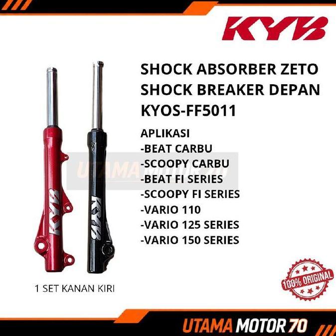 SOLA SKOK / SHOCK DEPAN ABSORBER KYB ZETO BEAT / VARIO 125 / VARIO 150 / SCOOPY / GENIO FF5011