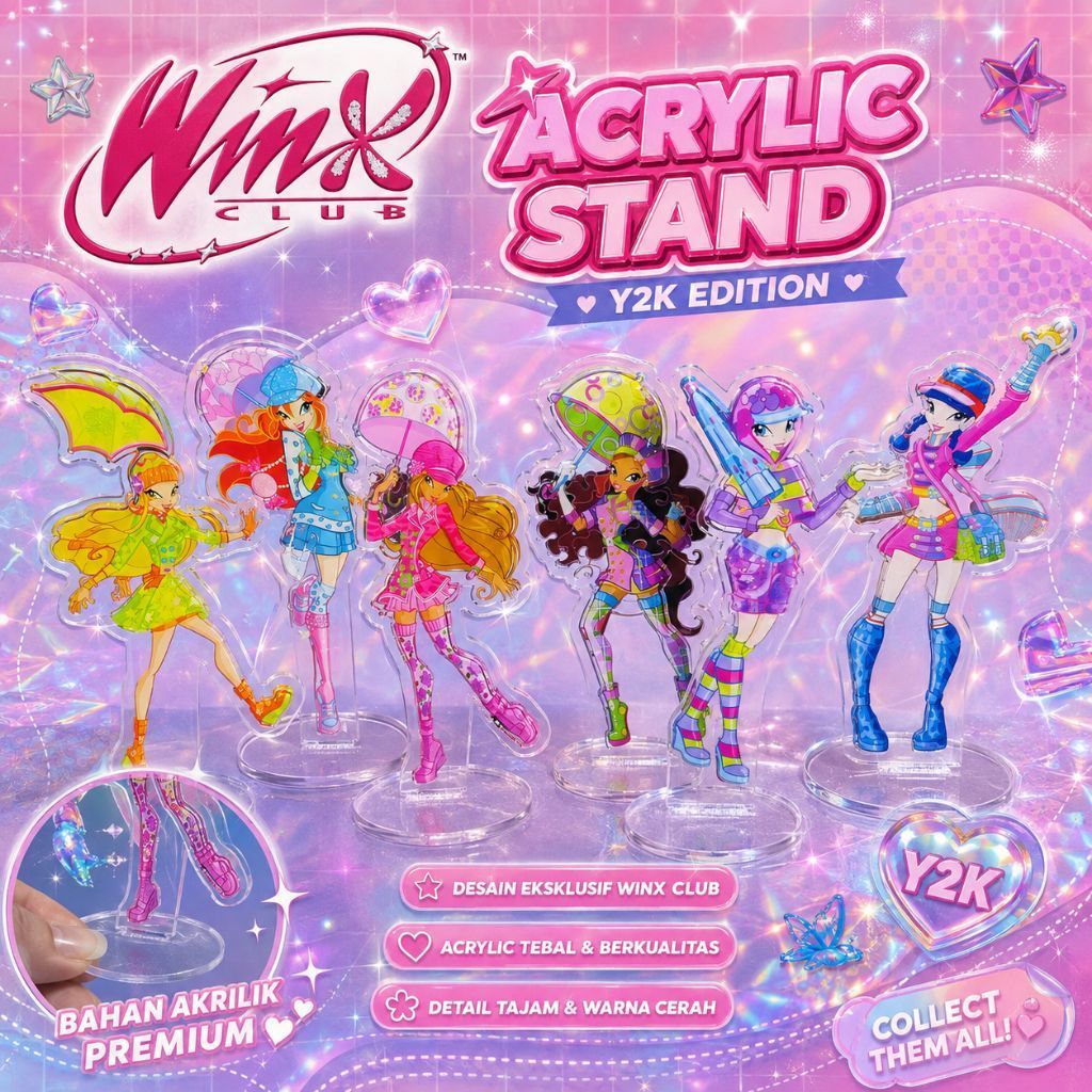 Acrylic stand Winx Club | Pajangan akrilik Winx club