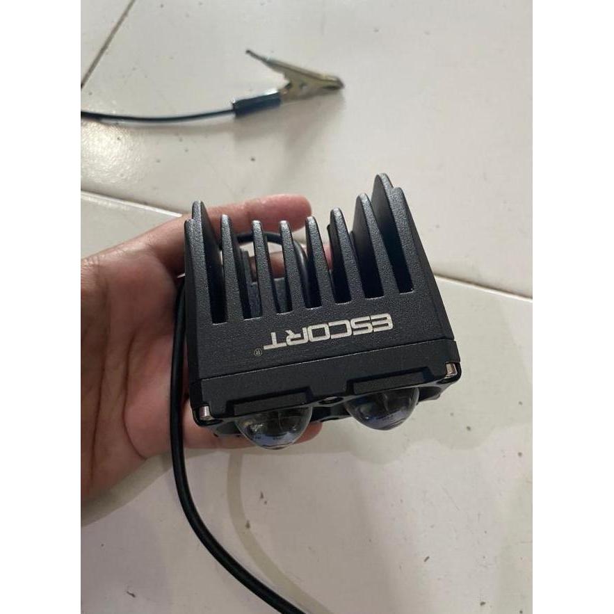 Escort Lampu Projie 2 Mata Led Lampu Tembak Dual Mini Projie U Series