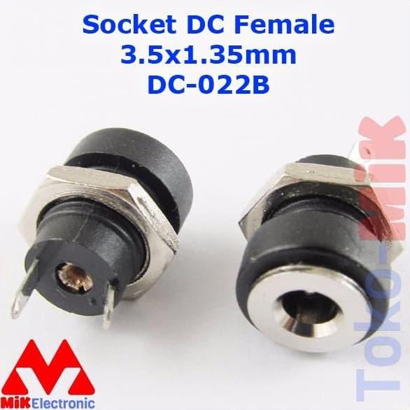 Soket Dc Female Power Socket 3.5X1.35Mm Pcb Plug Jack Dc022B Dc-022B