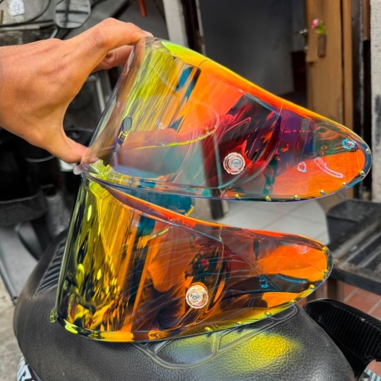 VISOR X SHOEI FLAT IRIDIUM RED PHOTOCHROMIC FROM LIGHT SMOKE TO DARK SMOKE FOR SHOEI X15 - XSPR - Z8