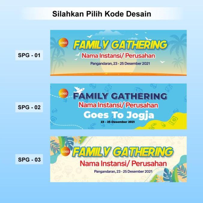Promo Spanduk Banner Family Gathering / Cetak Spanduk Flexi China Diskon