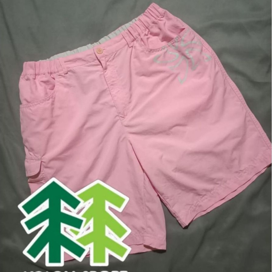 Celana Pendek Kolon Sport Vintage Casual Outdoor Cargo Shorts Pink Original second