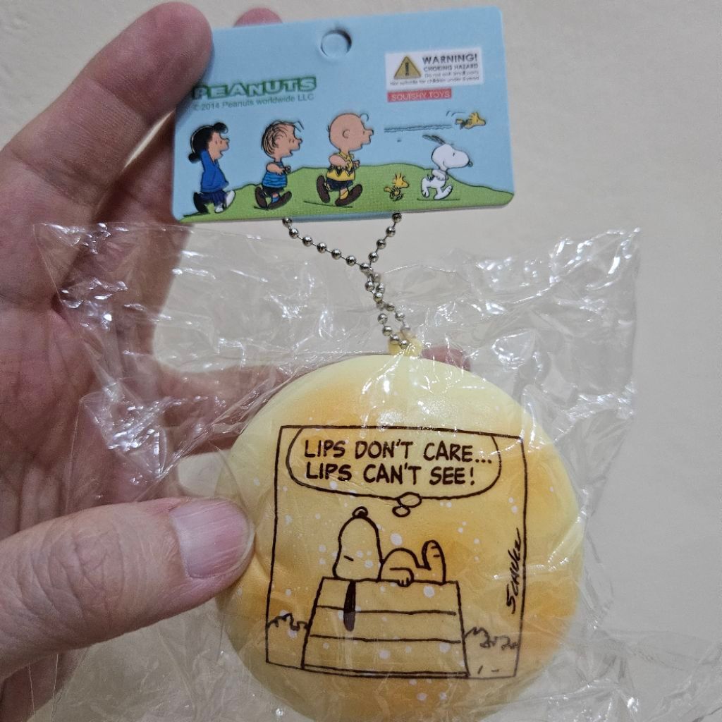 Snoopy Peanuts - Squishy Sugar Bun charm ada wangi Squishy Snoopy Peanuts Ready New