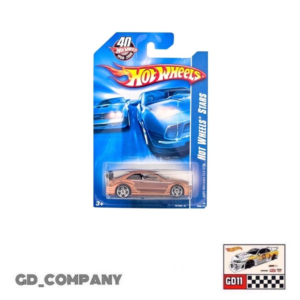 Hotwheels AMG-Mercedes CLK DTM 40th Anniversary (Free protektor)
