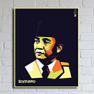 POSTER DINDING IR SOEKARNO ART FBBOOK