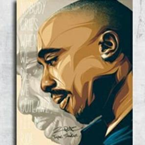 POSTER HIASAN DINDING TUPAC SHAKUR ART FBBOOK