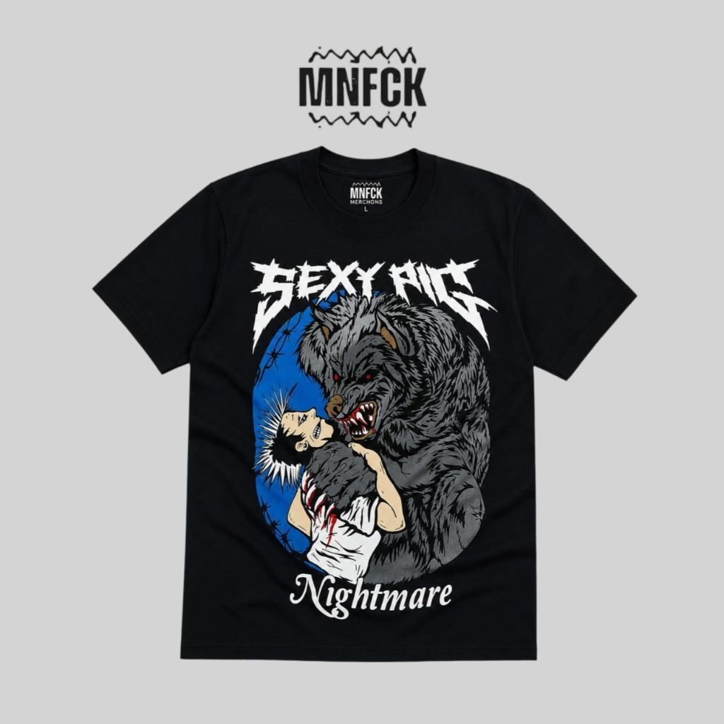 ORIGINAL T-shirt Kaos Band SEXY PIG Punk Nightmare Official Merchandise