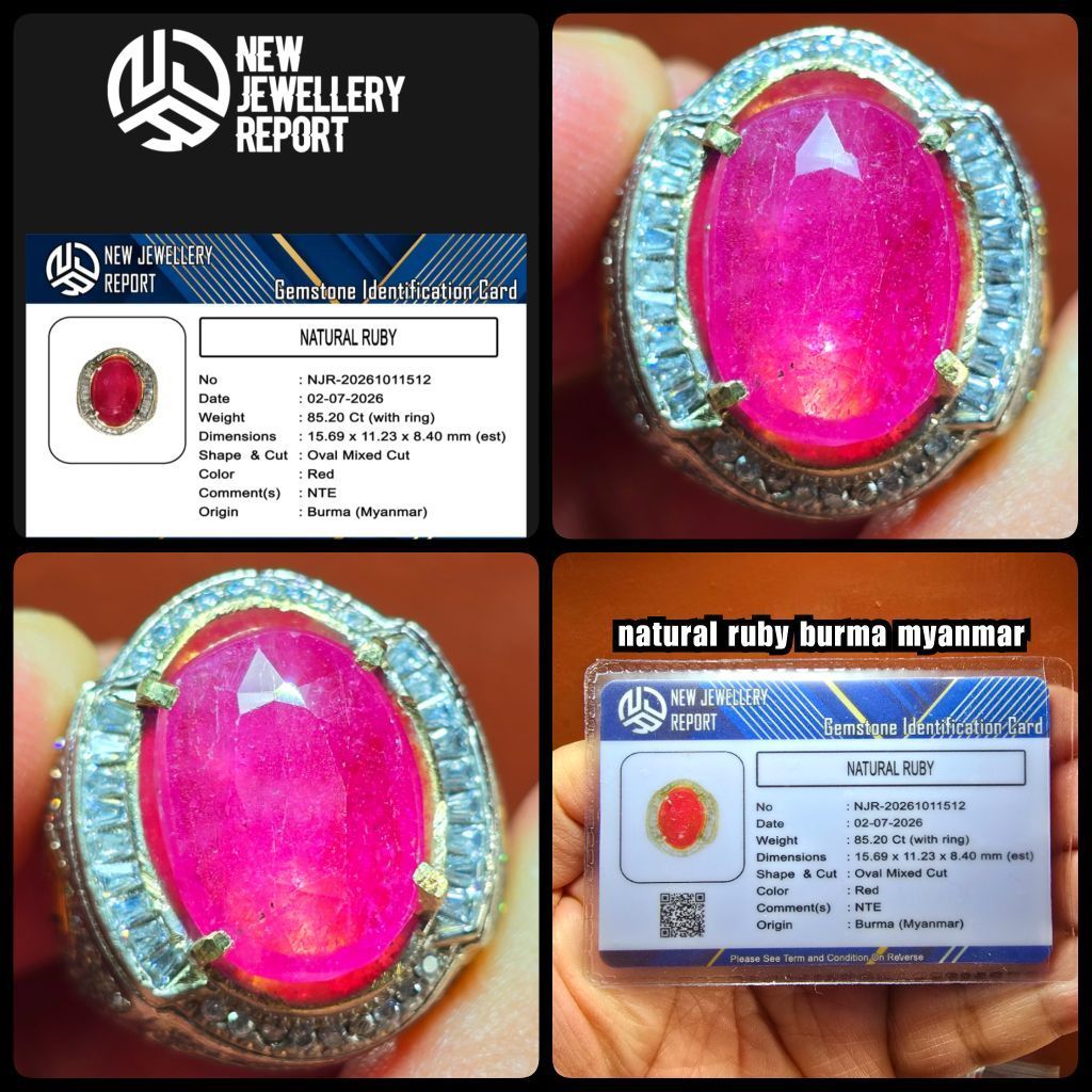 RUBY BURMA NTE ( COLOUR = DELIMA )