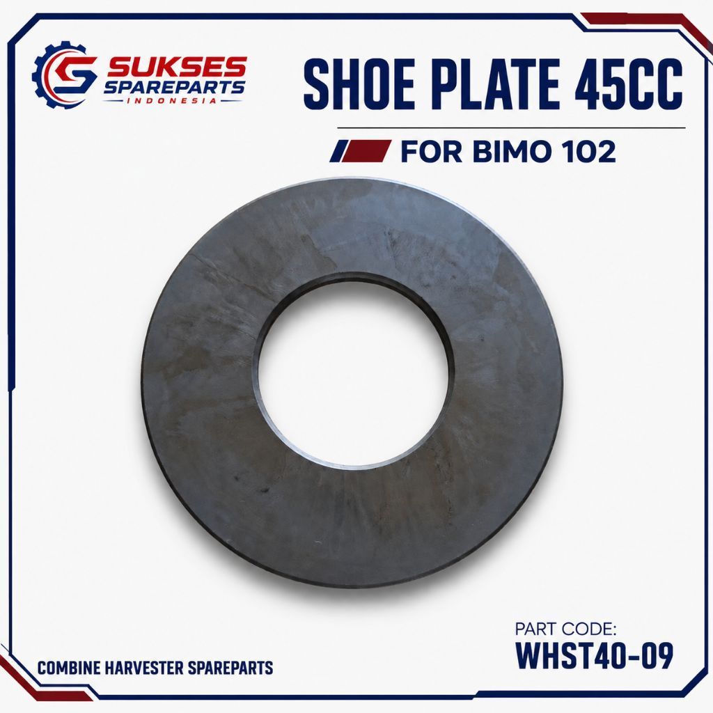 PLATE POLOS HST 45CC BIMO 102 | SHOE PLATE HST 45CC BIMO 102 | WHST40-09 | Grosir Spareparts Combine