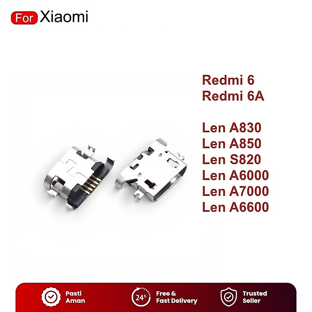 Konektor Cas Port Dock Plug For Lenovo A830 A850 S820 A6000 A7000 A6600 Redmi 6 6A USB Micro Connect