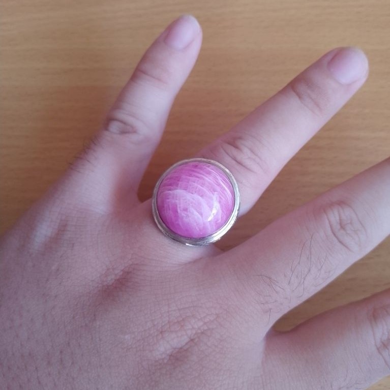[Bekas Pemakaian] Batu Cincin Ruby Pink Ori