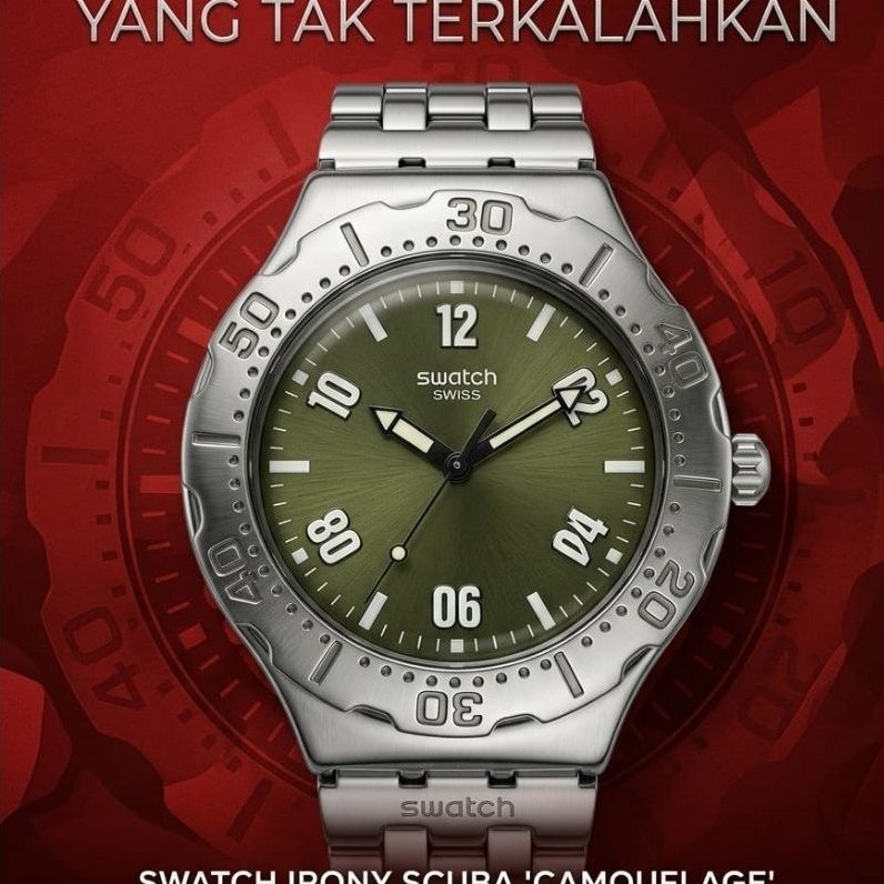 Swatch Irony Scuba "Camouflage" ( YDS107 ) 100% Original