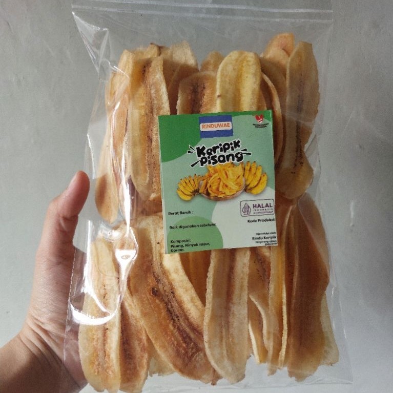 Rindu kripik pisang kepok gurih | cemilan UMKM