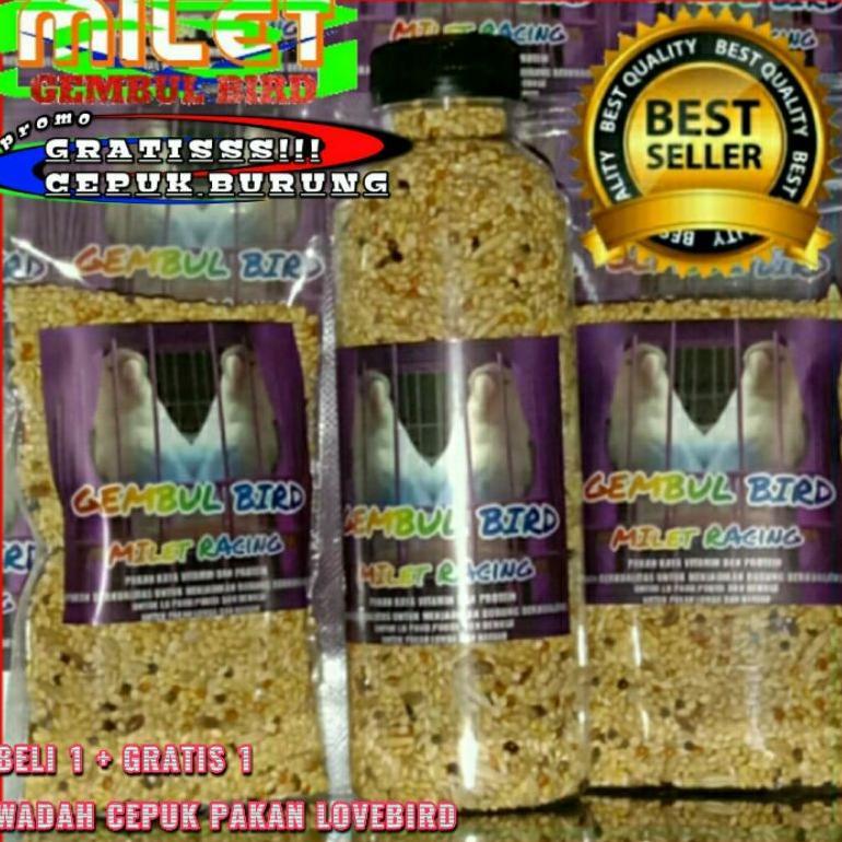 Pakan Lovebird Konslet / Pakan Lovebird Dosis Tinggi / Pakan Lovebird Gacor / Milet Racing Gembul Bi