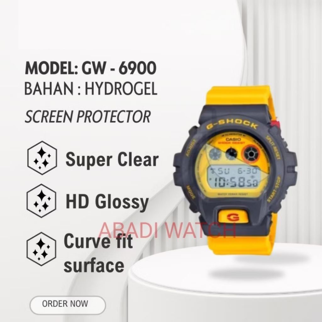 Antigores Hydrogel Untuk Jam Tangan GW-6900 GW 6900 GW6900 Screen Protector
