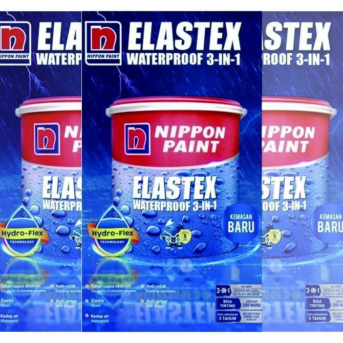 Handal- New- Cat Tembok Elastex 4Kg Nippon Paint Kemasan 4Kg / Elastex / Nippon Paint / 4Kg / Cat