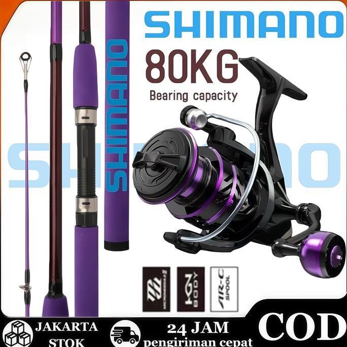 2025 NEW SHIMANO Joran Pancing Set Joran Pancing 1 Set Joran Pancing Spinning Reel Pancing Joran 1.8