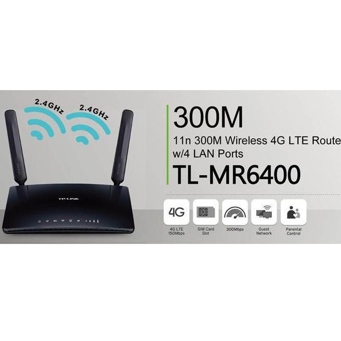 TPLINK TP-LINK TL-MR6400 TL MR6400 MR-6400 Router LTE 4G