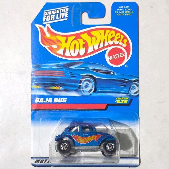 HOTWHEELS HOT WHEELS BAJA BUG BIRU TAMPO HW 1998 BAN BW MADE IN INDIA BLUE CARD FTS99