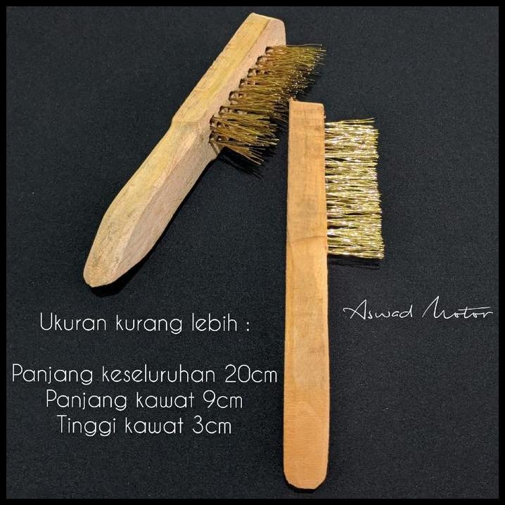 DISKON SIKAT KAWAT BAJA KUNING / SIKAT PEMBERSIH BLOK MESIN / SIKAT KAWAT BESI BAJA / SIKAT KAWAT 