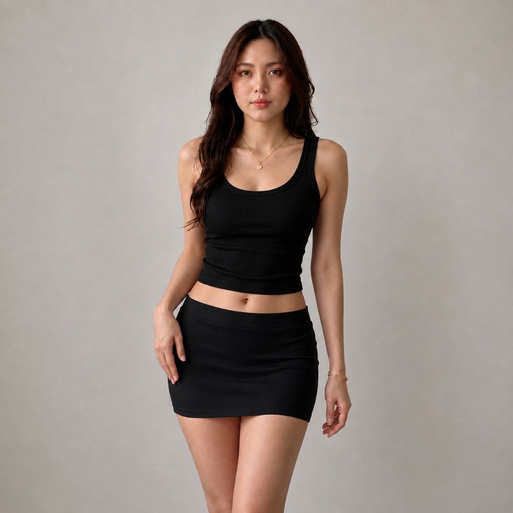 Rok mini sexy tranparan rok span mini sexy wanita