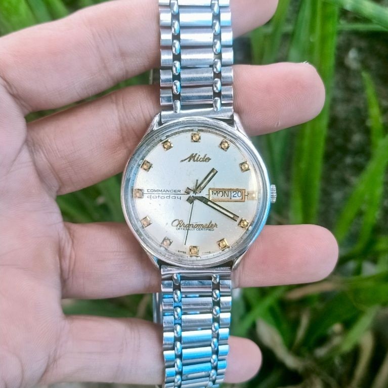 Jam Tangan Mido Commander Datoday Automatic Original