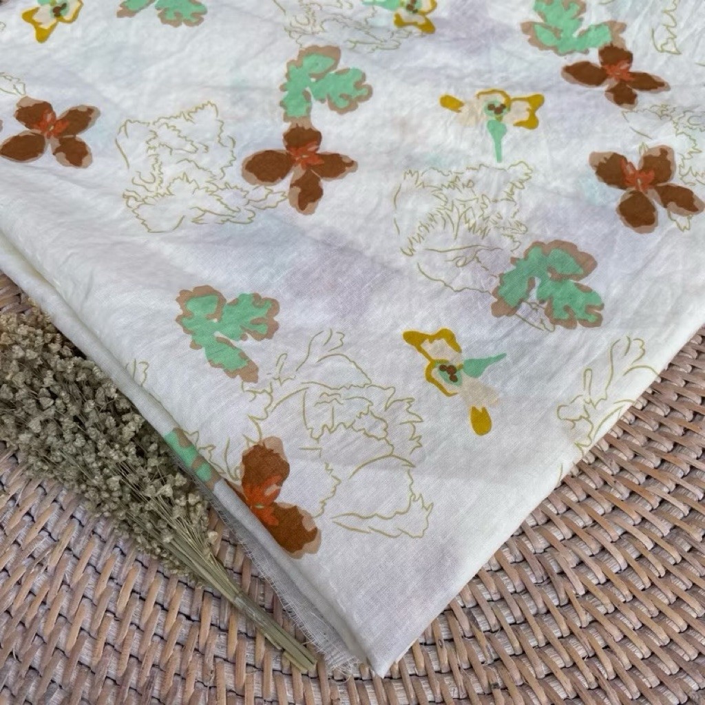Kain katun paris crinkle - katun crinkle motif - kain crinkle - kain katun crinkle - crinkle cantik 