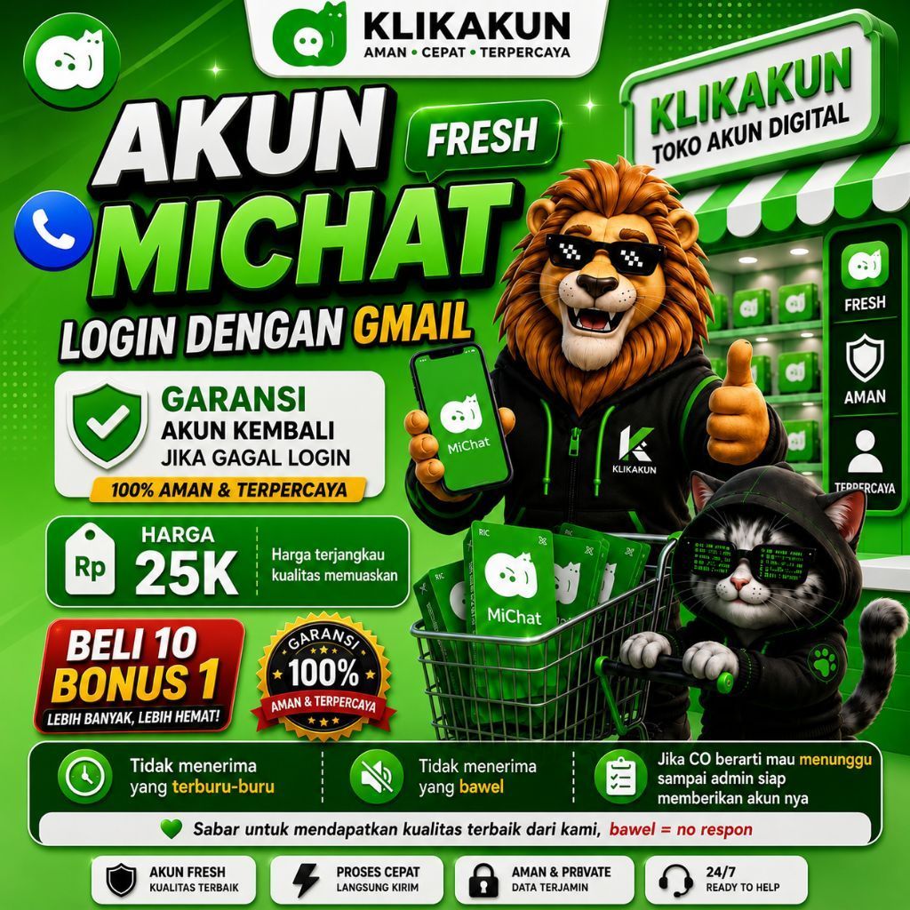 NEW JUAL AKUN MICHAT FRESH BERKUALITAS LOGIN DENGAN GMAIL