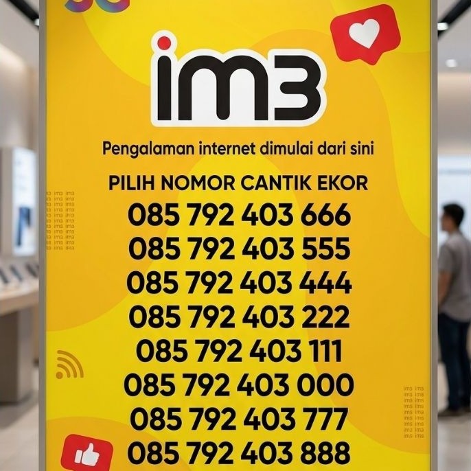 NO CANTIK indosat 403 ekor