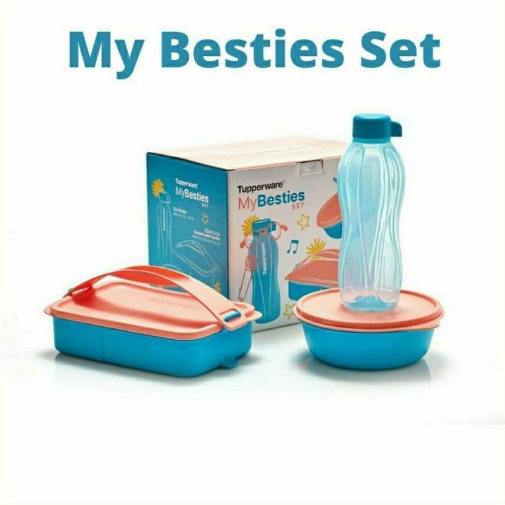 tempat makan my bestie set tupperware original