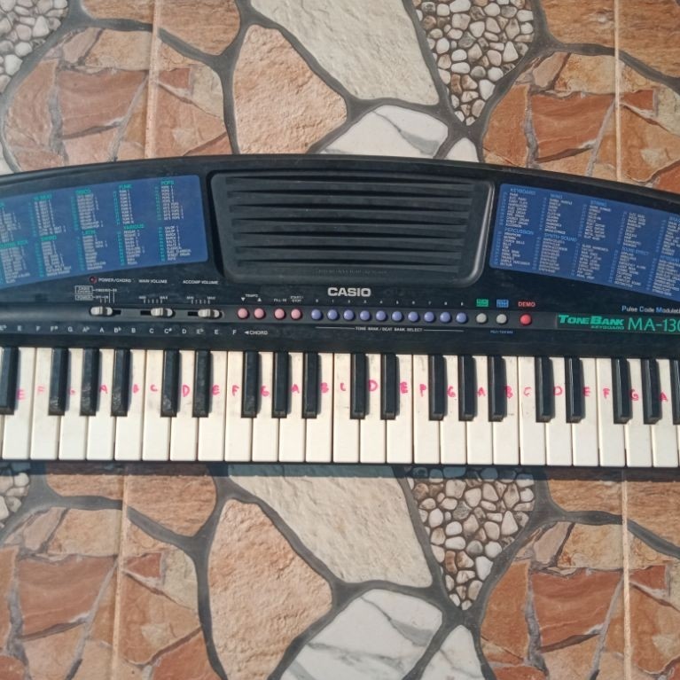 PIANO/KEYBOARD CASIO MA130 TONEBANK SECOND