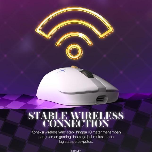 Fantech X Vestia Zeta Holo Exclusive Limited Edition Deskmat Mp905 Mouse Wg9 Gaming Wireless