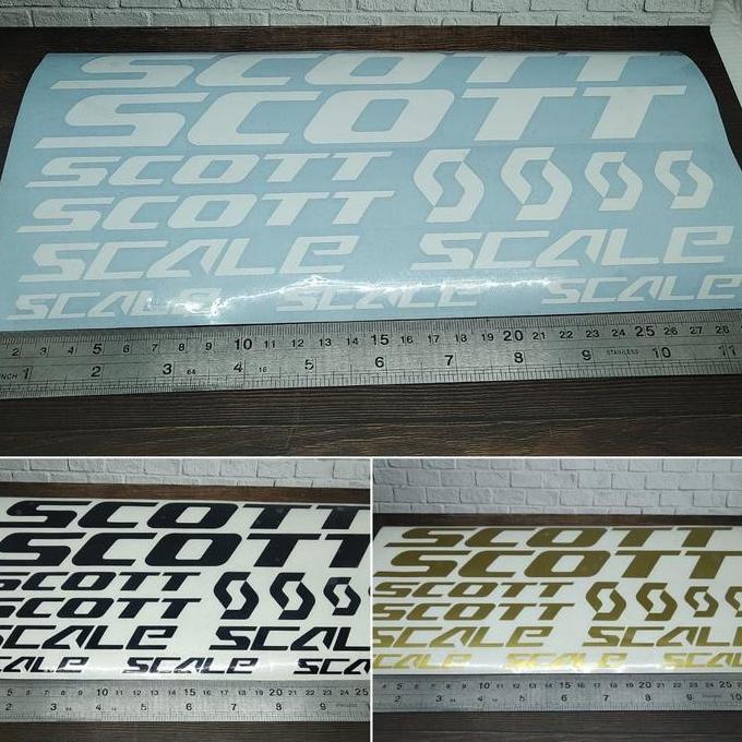 Promo Cutting Sticker frame sepeda SCOTT MTB bahan oracal Diskon