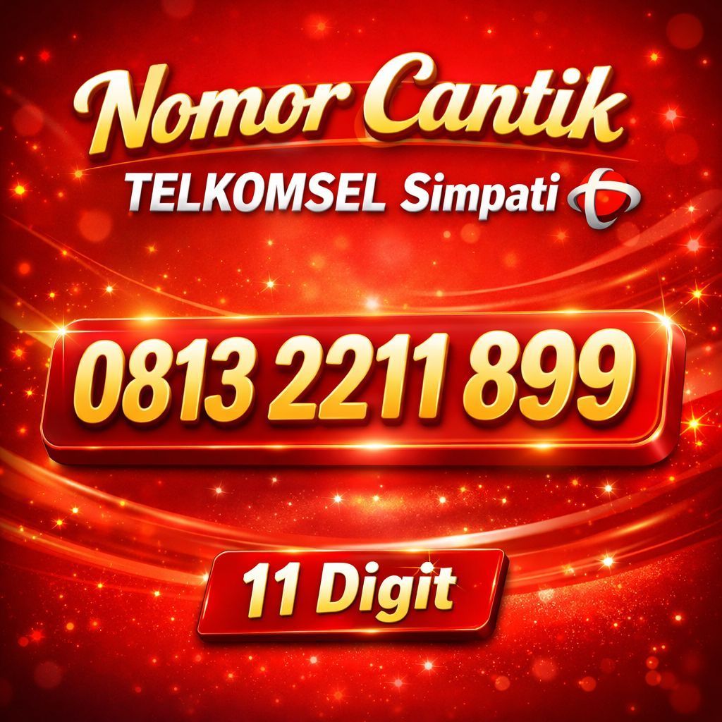 nomor cantik simpati 11 digit telkomsel 813 2211 899