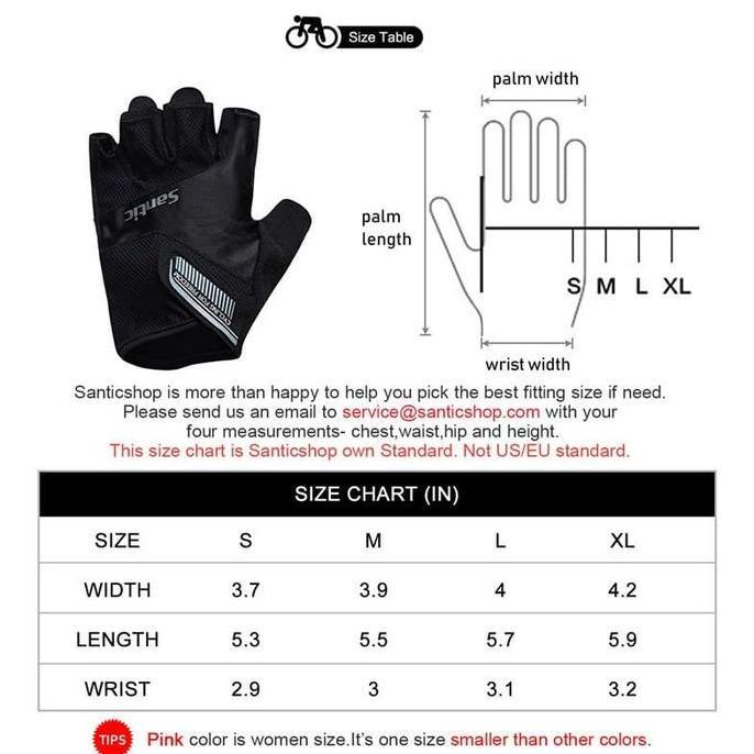 Promo Santic Sarung Tangan Gloves Sepeda Bike MTB Seli Road Bike JAVA Diskon