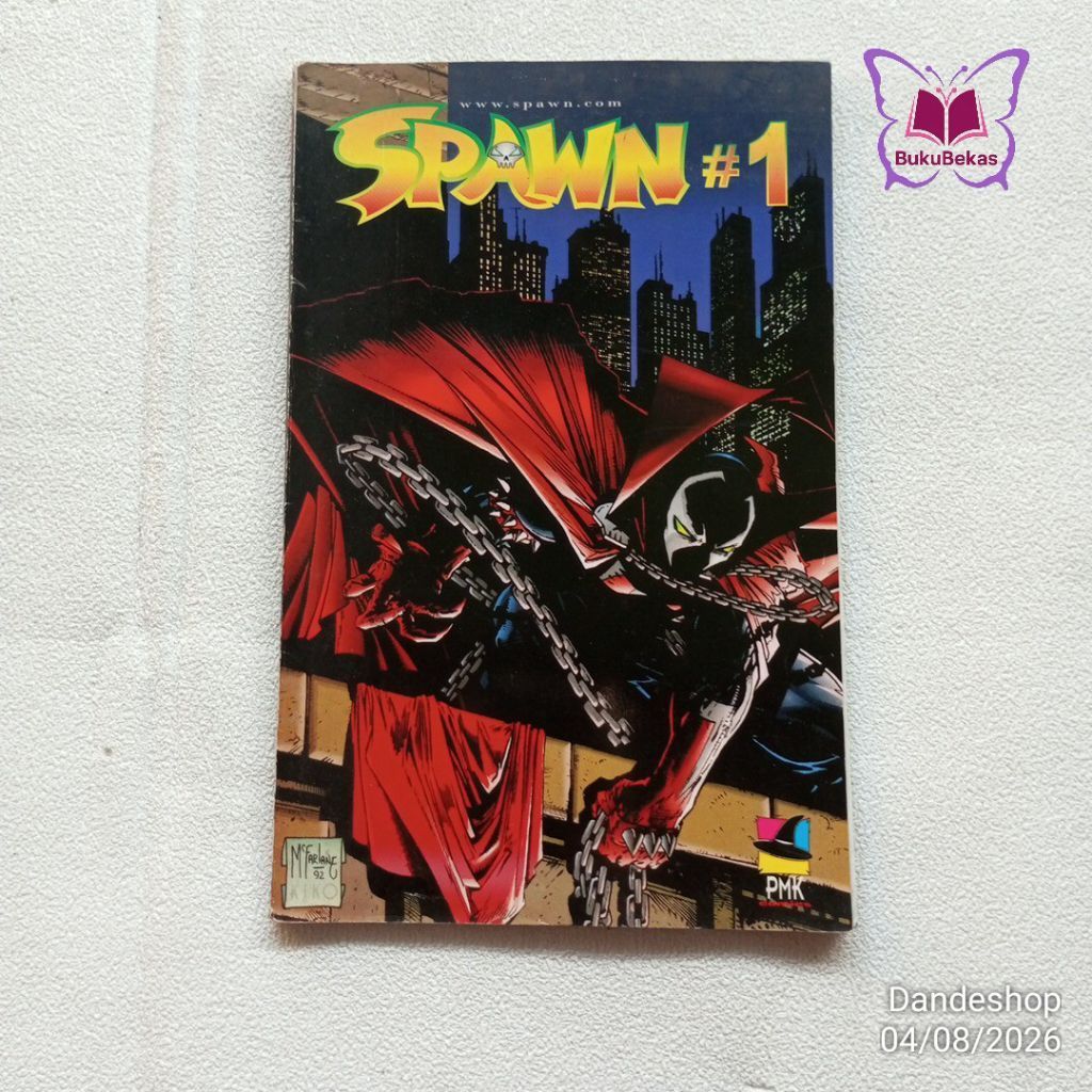 (bekas) Spawn No 1 _ oleh Todd McFarlane penerbit PMK Comics Indonesia Komik Superhero Dark Fantasy 