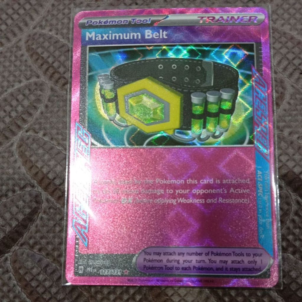 kartu pokemon item maximum belt PRE 117/131 EN
