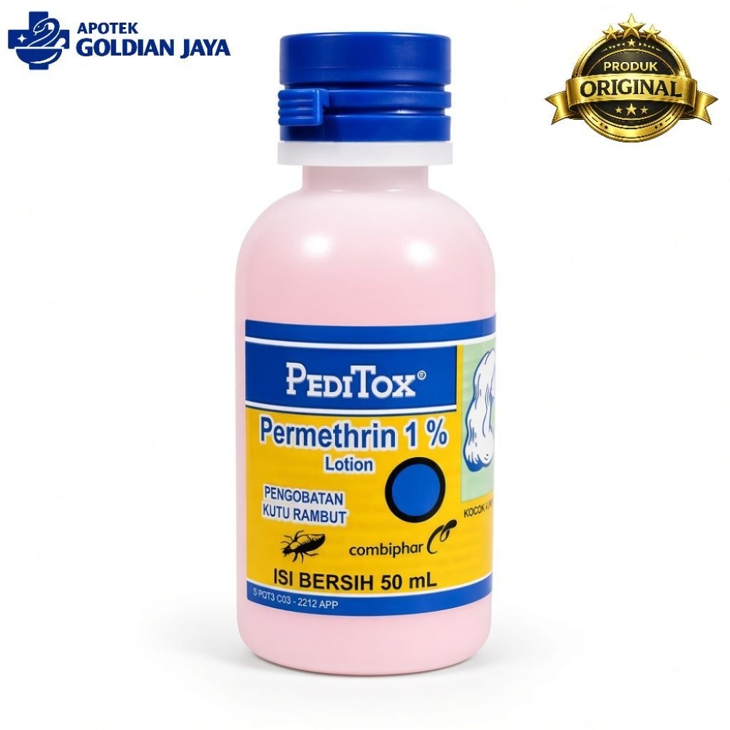 PEDITOX Permethrin 1% Lotion 50ml - Obat Kutu Rambut Ampuh