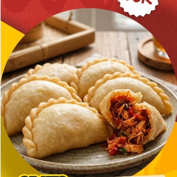 Cireng Isi Ayam Pedas Mercon Mantab - Rasa Pedas Nikmat, Isian Ayam Murni, Kenyal dan Segar. saran p