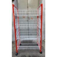 Rak Chiki Kotak Roda Merah K-401