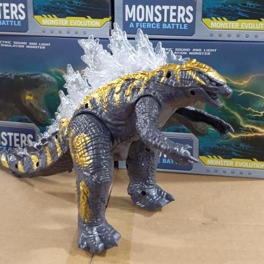 mainan GODZILLA berjalan mainan anak monster godzilla