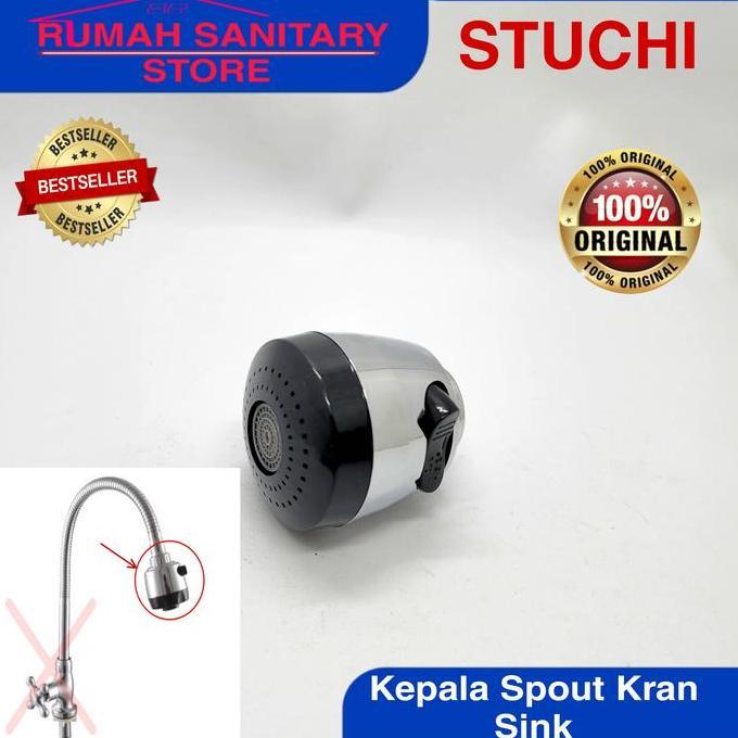 Kepala Spout Stuchi Flexibel Kran Sink Cuci Piring Bahan Plastik Tebal