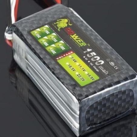 Batere Baterai Lipo Battery 11.1V 30C 1500Mah Xt60 3S Rc Car Boat Heli