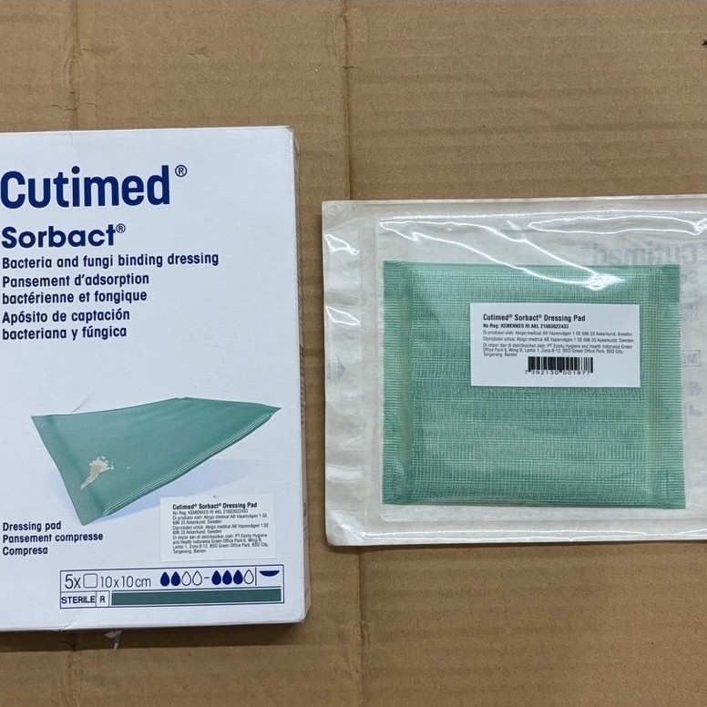 Cutimed Sorbact Dreassing Pad 10 x 10 cm
